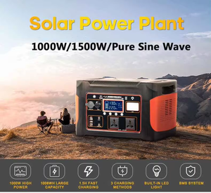 Generador Solar Portátil de 1000W 1100WH, Venta al por Mayor de Fábrica, CA 110v 220v, USB, para Coche, Camping, Luz LED, Sistema de Almacenamiento de Energía - Product Image 2