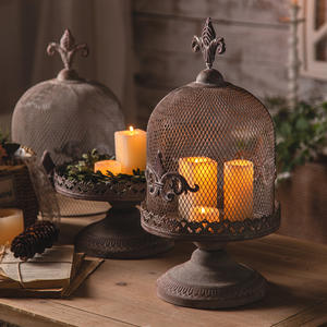 Classico stile europeo di qualità Premium gabbia per uccelli portacandele per la decorazione del giardino di casa fatto a mano - Product Image 5