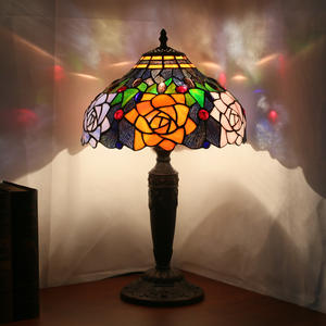 Lámparas de Mesa de Estilo Retro Europeo para Dormitorio, Suministro Directo de Fábrica, Diseño Creativo de Flor de Peonía para Sala de Estar, Estudio, Barra de Bar - Product Image 3