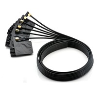 Tubo de Tinta de 2 Metros y 6 Colores con Amortiguador para Cabezales de Impresión Epson/Mimaki I3200 XP600 TX800 4720 DX5 5113 JV33 JV5