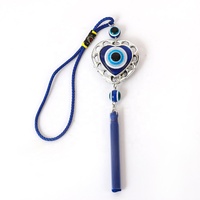 Décorations murales personnalisées œil bleu rétroviseur automatique amulette coeur hibou éléphant turc mauvais œil décoration suspendue