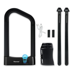 Tonyon Fingerprint Bike <span class=keywords><strong>U</strong></span> Shape Bicycle Heavy Duty D Lock <span class=keywords><strong>Antivol</strong></span> Security Smart <span class=keywords><strong>U</strong></span> Lock Accessoires pour E Bike, Moto - Product Image 1