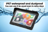 Navigateur GPS Linux pour moto personnalisable écran tactile IPS de 5 pouces IPX7 étanche GPS intégré Android Auto