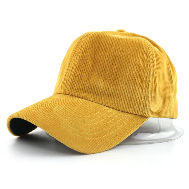 New cheap custom good quality corduroy baseball cap