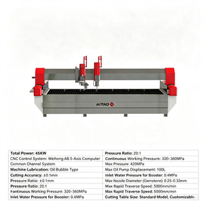 Aitao 5 Axis CNC Waterjet Cutting <b>Machine</b> Stone Metal Versatile Cutter for Marble Kitchen Countertops and Steel Industrial Parts - Product Image 5