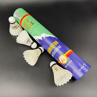 SNOWPEAK C1136 Volant de badminton en plumes d'oie de qualité supérieure, trajectoire stable, qualité tournoi, faible MOQ, personnalisable