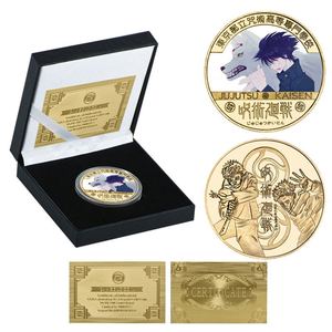 26 Monedas Doradas de Anime Jujutsu JJK Yuji Itadori de 4 cm de Diseño Nuevo y Alta Calidad en Estuche Protector Transparente para Colección - Product Image 3