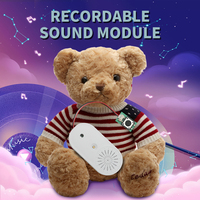 Bouton poussoir Mini module de puce vocale enregistrable musique en plastique son carte de voeux musicale boîte-cadeau Solution haut-parleur