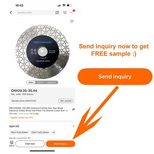 Mechware xoắn ốc phân khúc Turbo kim cương lưỡi cưa kim cương cắt lưỡi phân khúc gạch cắt kim cương công cụ cho đá - Product Image 6