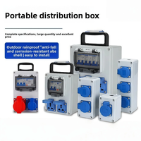 Caja de Distribución de Energía Portátil para Exteriores, Impermeable IP67, Caja de Conexiones Industrial Completa para Mantenimiento