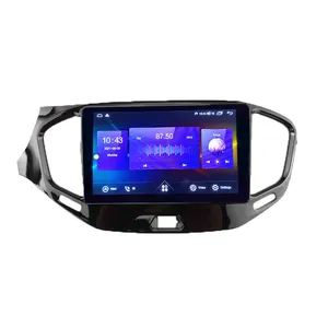 Lemondon Stereo Video Mobil Baru untuk 2015-2018 LADA VESTA Bingkai Navigasi Gps dengan Kabel Fascia Panel Kit Aksesori Dasbor