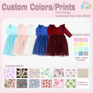 Vestido <span class=keywords><strong>de</strong></span> tul <span class=keywords><strong>de</strong></span> manga larga <span class=keywords><strong>para</strong></span> <span class=keywords><strong>niñas</strong></span> pequeñas, diseño personalizado, ODM, liso, con lentejuelas <span class=keywords><strong>de</strong></span> estrellas, <span class=keywords><strong>para</strong></span> fiesta <span class=keywords><strong>de</strong></span> cumpleaños - Product Image 3