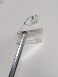 Joint universel à manivelle hexagonale de 7 mm avec <span class=keywords><strong>support</strong></span> de montage pour volets roulants, finition blanche - Product Image 5
