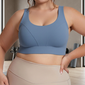 3XL <b>Plus</b> <b>Size</b> High Support Lightweight Breathable Quick Dry Sports Bra Front Removable Pads for Women Yoga Workout Active Wear - Product Image 3