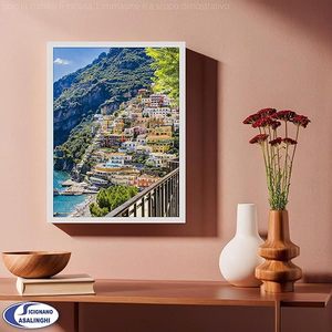 Pannello MDF Bianco 35x50 cm con Cornice Piatta in Vetro Acrilico Pannelli in Vetro Colorato - Product Image 4