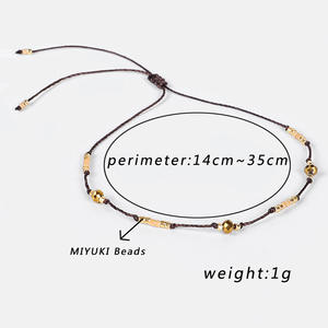 Tobilleras de cuentas de semillas bohemias, pulsera de tobillo con cuentas de arroz arcoíris, pulsera de cadena de tobillo, cadena de pie de cuentas coloridas, joyería para mujeres y niñas - Product Image 5