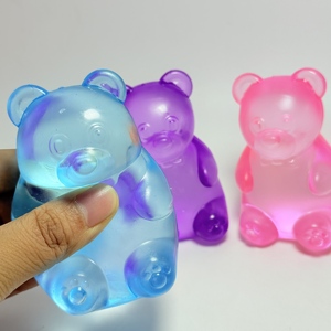CHENXI Wholesale Slow Rising Stress <b>Ball</b> Toy Cute Gummy Jelly Bear Shaped Squishy <b>Squeeze</b> Toys - Product Image 1