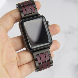 Correa de Madera de Palo de Rosa para Reloj <span class=keywords><strong>Apple</strong></span> Ultra Series 11 10, 9, 8, 7, 6, <span class=keywords><strong>SE</strong></span>, 5, 4 Todas las Series - Product Image 5