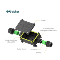 Boîte de jonction électrique étanche en nylon plastique IP68 de qualité supérieure avec pinces à fil pour l'électronique et le boîtier de l'instrument