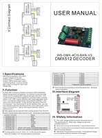 Décodeur DMX 512, 4 canaux, console, contrôleur