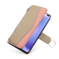 Étui à rabat magnétique OEM d'usine, portefeuille à fermeture éclair, porte-cartes, housse en cuir pour téléphone portable, étui de protection pliable pour iPhone Samsung
