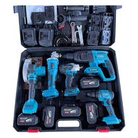 Prix usine perceuse à têtes multiples maison et bureau kit d'outils de bricolage ensemble complet essentiel ménage sans fil outils électriques Kits ensemble boîte