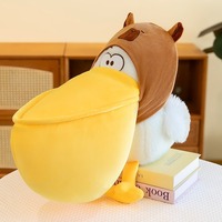 Peluche Pelican Greedy pour le commerce extérieur, jouet créatif et amusant à grande bouche, en coton PP, 31-50cm, unisexe, pour le sommeil et le confort, vente en gros