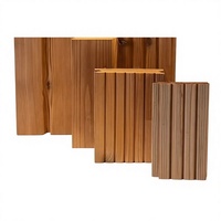 Vente chaude traité thermiquement pin chêne frêne épicéa pruche chêne rouge hêtre Ayous Okoumé échantillon de bois modifié thermiquement