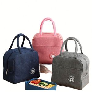 Sac à déjeuner portable pour étudiants, sac isotherme, sac à boîte à lunch, sac isolant, sac à déjeuner en aluminium épais isolant thermiquement - Product Image 1