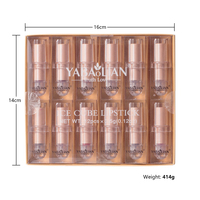 Kit de rouge à lèvres brume d'eau végétalienne 12 couleurs maquillage pour les lèvres mat doux Gel imperméable ODM approvisionnement 6 paquets de 12 pièces chacun