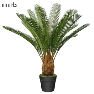 Planta de decoración del hogar directamente de fábrica, Sago <span class=keywords><strong>cycas</strong></span> artificiales para decoración de interiores - Product Image 1