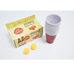 Merveilleux jeu de fête jeu de <span class=keywords><strong>pong</strong></span> <span class=keywords><strong>géant</strong></span> Tasses de fête de bière-<span class=keywords><strong>pong</strong></span> de table tasse rouge pour jouets intérieurs et extérieurs jeu de famille - Product Image 5