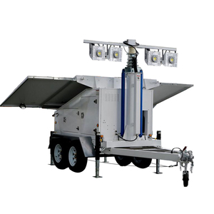 Remorque de surveillance de parking CCTV à haut niveau de sécurité avec éclairage LED, étanche IP65, alimentée par énergie solaire, résistance au vent 100 km/h - Product Image 3