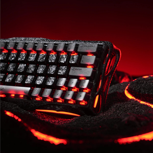 Clavier de jeu filaire V60 Pro édition spéciale <span class=keywords><strong>Cyber</strong></span> Frost Black, disposition 60 %, interrupteurs UFO à effet Hall magnétique - Product Image 4