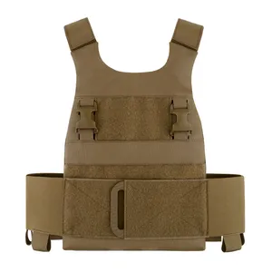 KRYDEX FCS Low Vis Slick Plate Carrier Multi-Mission Elastic Cummerbund Low Profile Paintball Tactical Vest