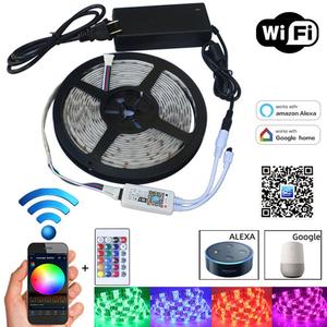 Bande lumineuse LED intelligente de haute qualité 5050 Rgb pour voiture, flexible, Wifi, 12 V, prise UK, USB, application, clignotant séquentiel - Product Image 4