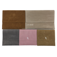 Pochette à bijoux en microfibre suédée personnalisée populaire avec logo – Emballage pour bijoux