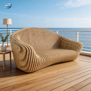 Sillón de Madera Cuadrado Moderno con Diseño Ecológico para Uso en Villas, Casas de Lujo y Escuelas - Product Image 1