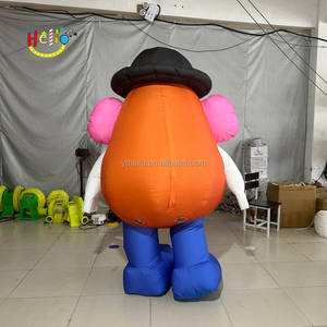 Personnage gonflable personnalisé Mr. Costume de marche tête de pomme de terre, modèle de personnage de dessin animé <span class=keywords><strong>géant</strong></span> pour la décoration promotionnelle - Product Image 4
