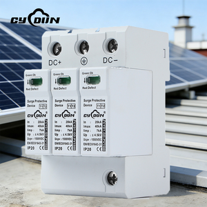 อุปกรณ์ป้องกันไฟกระชาก1500VDC 3P 20/40kA T1 + T2 PV ได้รับการรับรองมาตรฐาน <span class=keywords><strong>IEC</strong></span> CE - Product Image 2