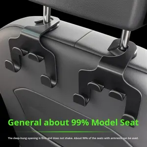 Nuevo Gancho para Reposacabezas de Asiento de Coche de Cuero y Soporte para Teléfono Móvil - Kit Interior - Product Image 4