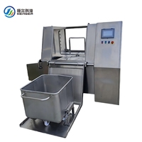 Laveuse à chariot haute pression automatique en acier inoxydable 304 de 200 L pour chariots à viande, idéale pour les usines de transformation alimentaire