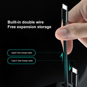 Caricabatterie da Auto Retrattile 5 in 1 con Logo OEM, Ricarica Super Veloce, Uscita 12-24V, Adattatori TYPE C con Funzione QC 3.0 - Product Image 4