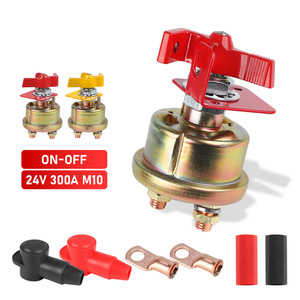 Rotary Power Supply Main Circuit Breaker 24V 300A M10 On Off Switch For Cars Trucks Boats Marine Use - Product Image 1