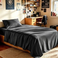 Ensemble de housse de couette en coton 100% premium, tissage satiné, 400TC, certifié Oeko-Tex, taille Queen, quatre pièces, literie toutes saisons