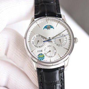 Montre mécanique pour homme avec bracelet en cuir véritable, montre de sport multifonctionnelle étanche, montre tourbillon - Product Image 1