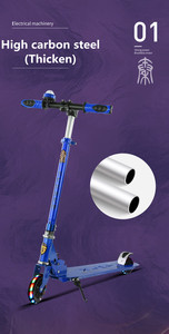 Trottinettes pliantes à trois roues en PU pour enfants, bébés et personnes âgées de 3 à 6 ans, vente en gros - Product Image 6