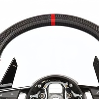 Volant en cuir et fibre de carbone pour Audi R8 C6 C7 C8 B8 B7 B9 A1 A3 A4 A5 A6 A7 A8 RS5 RS3 S5 S7 TT TTRS S1 8V 8P Q3 Q5 Q7