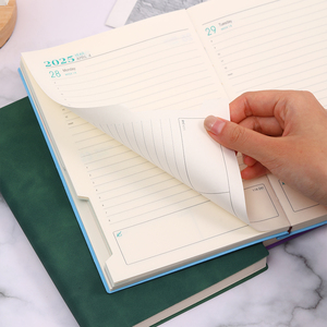 2025 Tây Ban Nha chương trình nghị sự A5 hàng tuần hàng ngày kế hoạch biểu tượng tùy chỉnh bán buôn Nhật Ký Giao hàng nhanh PU da máy tính xách tay lịch - Product Image 4
