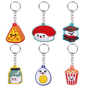 Nhà Máy Trực Tiếp Tùy Chỉnh 3D 2D Mềm PVC & <span class=keywords><strong>Silicone</strong></span> Móc Khóa Giá Rẻ Giá Valentine Của Ngày Đồ Ăn Nhẹ & Carabiner Quà Tặng Khuyến Mãi - Product Image 1